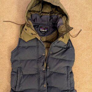 Patagonia Bivy Hooded Down Vest  Women's XS